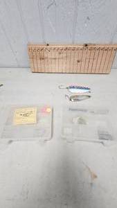 lot 198 image: 2 Tackle Boxes with LuresHooks and 2 Large Spoon Lures