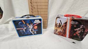 lot 215 image: Star Wars Tin Boxes with Handles(2)