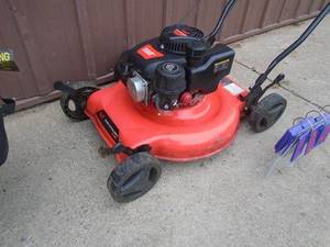 TrueTT 20 push mower. Used condition. As shown.