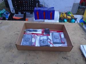 lot 111 image: Flat of meters & test equipment. Used condition. As shown.