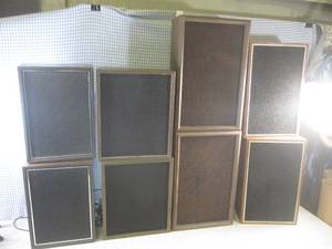 lot 73 image: (F-1) 4 Pair of Vintage Speakers...