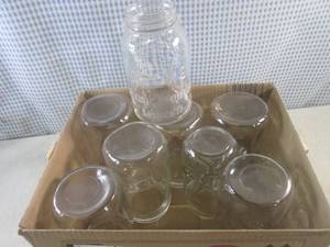 lot 121 image: (BS) Box of Canning Jars - No Lids...