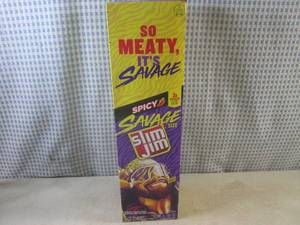 lot 168 image: (B-1) Box of 12 Slim Jim Spicy Sava...