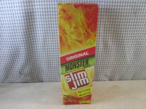 lot 182 image: (B-1) Box of 18 Slim Jim Monster Si...