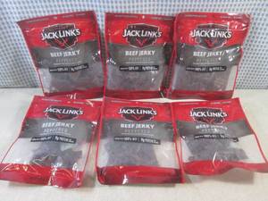 lot 188 image: (B-2) 6 Bags of Jack Links Peppered...
