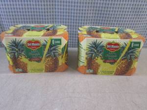 lot 195 image: (B-3) 2 6-Packs Del Monte 100% Pine...