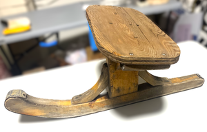 lot 75 image: Antique Jack Jumper Wooden Seat One Ski Sled