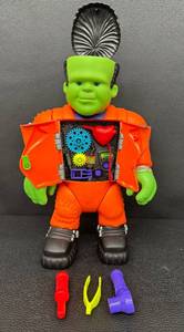 lot 42RO image: 1992 Playskool Big Frank Frankenstein Toy with 3 Tools