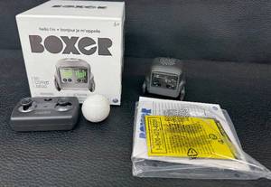 lot 95RO image: Boxer Interactive Robot Toy with Remote, Ball, and Box