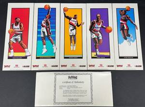 lot 5 image: Portland Trail Blazers 1991-1992 PlayMakers Lithograph Set with Certificate of Authenticity