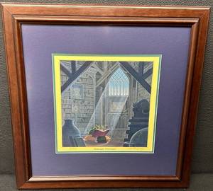 lot 6 image: Randal Spangler Signed Limited Edition Print Moonlight Mysteries Framed 308600