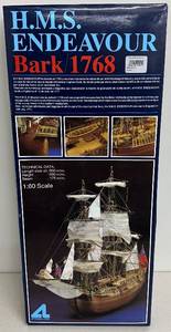 lot 7 image: H.M.S. Endeavour Bark 1768 160 Scale Model Ship Kit by Artesania Latina