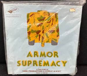 lot 33 image: Armor Supremacy Card Game by Battleline Publications 1979