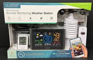 lot 40 image: La Crosse Technology Professional Remote Monitoring Weather Station with Wi-Fi and Sensors