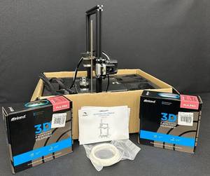 lot 45 image: Creality Ender-3 V2 3D Printer with Inland PLA Filament and Accessories