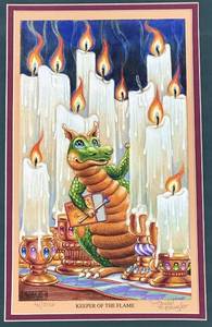 lot 47A image: Randal Spangler Signed Limited Edition Print Keeper of the Flame Framed