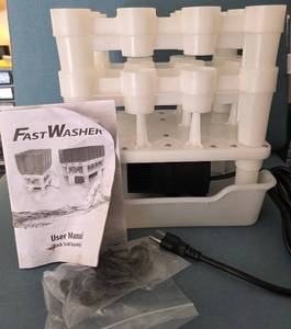lot 48 image: FastWasher 12 Bottle Washing System for Homebrewing with Pump and Manual