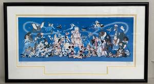 lot 50A image: Framed Disney 100 Years Limited Edition Print by Costa Alavezos
