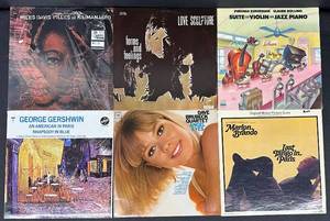 lot 64V image: Collection of 6 Vintage Vinyl LP Records Jazz and Soundtracks