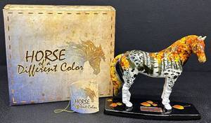 lot 73 image: Westland Horse of a Different Color In the Treeline Ceramic Figurine with Box