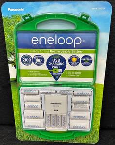 lot 76 image: Panasonic Eneloop Rechargeable Battery Kit with Charger, Adapters and Storage Case