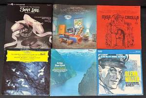 lot 104V image: Lot of 6 Assorted Vintage Vinyl Records Classical and Jazz