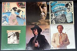 lot 122V image: Collection of 6 Vintage Vinyl Records Assorted Genres