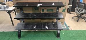 lot 4 image: Heavy-Duty 3 tier Dumbbell Rack (Dimension 65L x 24W x 48H)