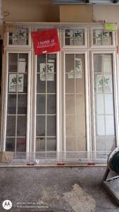 lot 19 image: Large Hayfield Double-Pane Window Panel Set with Grilles