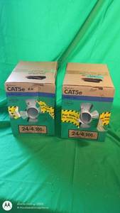 lot 67 image: 2 Boxes Southwire CAT5e Riser Cable 244 500 ft Each