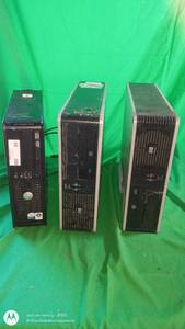 lot 89 image: Lot of 3 Dell Desktop Computers Mixed Models