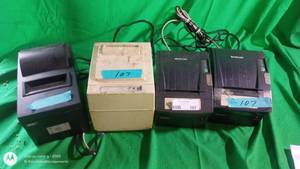 lot 107 image: Lot of 4 POS Receipt Printers Star and Bixolon Models