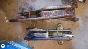 lot 115 image: Pair of Vintage Steel Car Floor Jacks