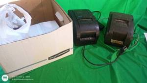 lot 124 image: Lot of 2 SNBC Receipt Printers with Thermal Paper Rolls