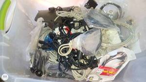 lot 132 image: Assorted Computer Cables and Power Cords Collection