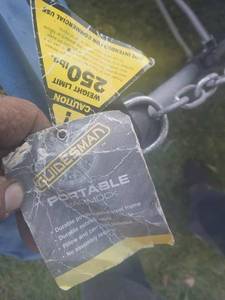 lot 141 image: Guidesman Set of 2 Portable Outdoor Hammocks with Steel Frames