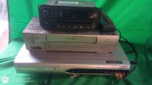 lot 177 image: Lot of 3 Electronics - Car Stereo, Emerson VCR, and Zenith DVD Recorder