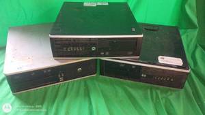 lot 179 image: Lot of 3 HP Compaq Desktop PCs SFF Assorted Models
