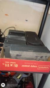 lot 185 image: Lot of 5 Polk Audio Black Speakers