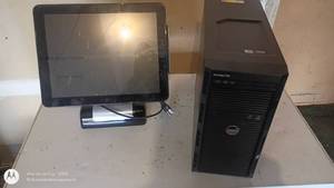 lot 198 image: Dell PowerEdge T130 Tower Server with Touchscreen Monitor