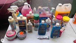 lot 207 image: Lot of Marine and Boat Cleaners, Waxes, and Detailing Products
