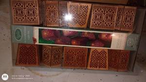 lot 219 image: Boxed Set of 10 Grand Wood Light Holders with Decorative Cutouts