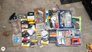 lot 233 image: Large Mixed Lot of Fasteners, Hardware, and Tools