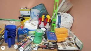 lot 249 image: Large Lot of Home Improvement Supplies and Tools