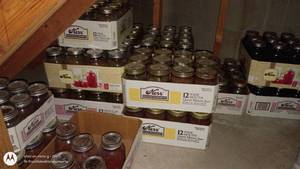 lot 259 image: Collection of Home-Canned Preserves and Bottled Beverages