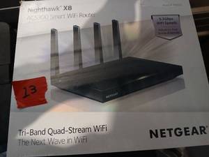 lot 1013 image: Netgear Nighthawk X8 AC5300 Tri-Band Smart WiFi Router