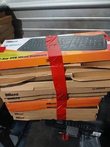 lot 1017 image: Lot of 5 iMicro KB-RP9851 USB Wired Keyboards