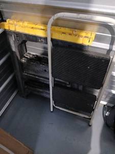 lot 1020 image: Folding Step Stool and Sawhorse Set