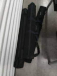 lot 1072 image: Lot of 2 Restaurant POS Solutions Trade Show Display Banners with Carrying Bags