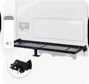 lot 9 image: Young Electric RV Storage Rack with Mounting Kits